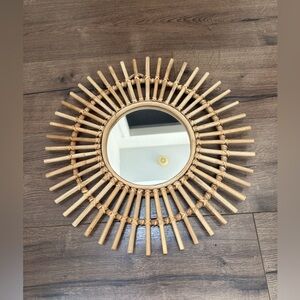 Rattan Starburst Mirror